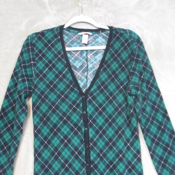 Victoria’s Secret Thermal Long One Piece Green Plaid Pajamas Size Small - Picture 4 of 10